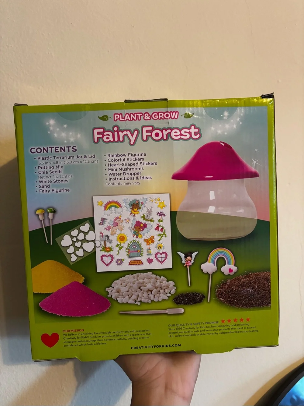 Creativity for Kids Plant & Grow Fairy Forest Terrarium Kit - Pink